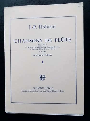 Partitur holstein - -, j.p.
