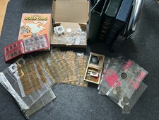 Pfennigsammlung und Münzen und Münzzubehör leere Alben Kapseln Reste Konvolut
