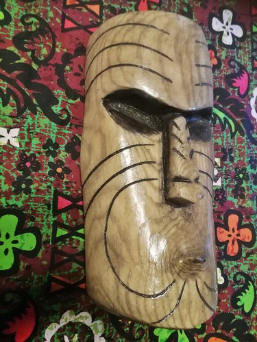 Tiki wall plaque - tiki,