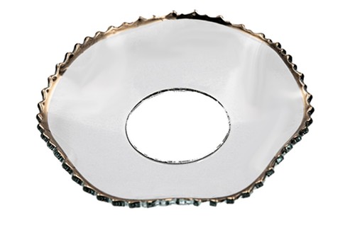 Glas kerzenmanschette gezackt - glas-kerzenmanschette,