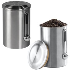 2x Set Kaffeedose Edelstahl +