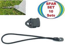 10 HOLDON MINI CLIP & Spannfix Planenspanner schwarz Spann Klammer Fixe Expander