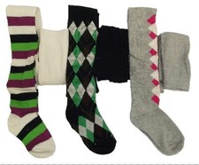 2 Strumpfhosen Gr 98/104 110/116 122/128 Creme Dunkel blau Grau Baumwolle