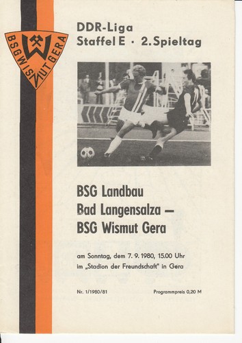 Ddr liga bsg - bsg, gera