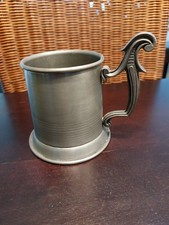 Peltrotin 950 Zinn‑Becher, 95% Zinn – Vintage Pewter Mug, dekorativ
