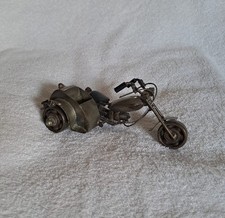 DEKO Upcycling Metallfigur  / Schraubenmännchen Motorrad,  guter Zustand