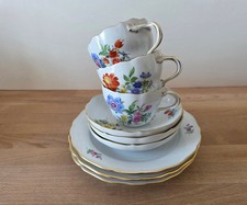 Meissen bunte blumen - -, 3x