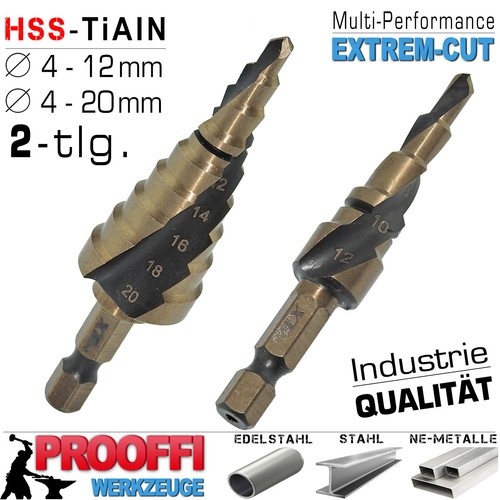 Hss tialn stufenbohrer - hss,
