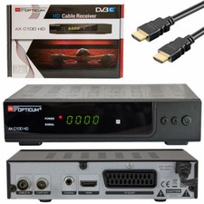 Opticum Digital Kabel TV Receiver Schwarz HD 1x DVB-C USB Scart HDMI Unitymedia