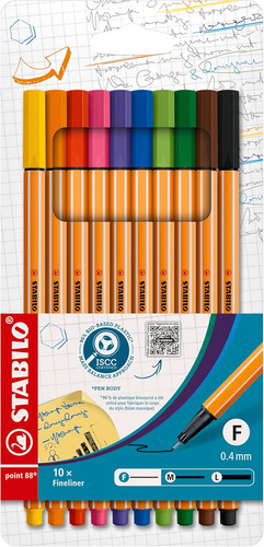 Stabilo fineliner point - -,