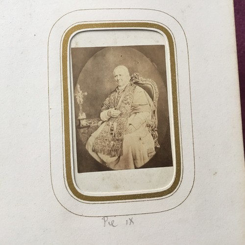 Foto cdv xixè papst - cdv, ix