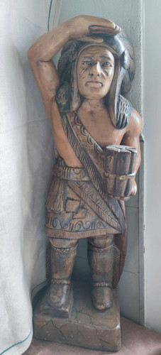 Holzfigur indianer 62 cm - holzfigur,,