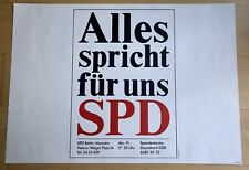 SPD Wahlplakat zur ersten