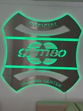 Edelstahlschild gym 80