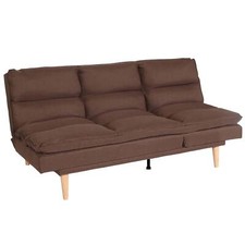 B-Ware Schlafsofa MCW-M79, Couch Sofa, Liegefläche 180x110cm, Stoff braun
