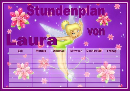 Stundenplan tinkerbell - ♥, ♥