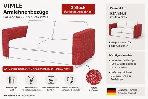 Ikea vimle bezug - 2x,
