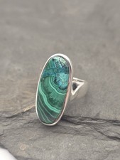 Malachit Ring 925 Silber –