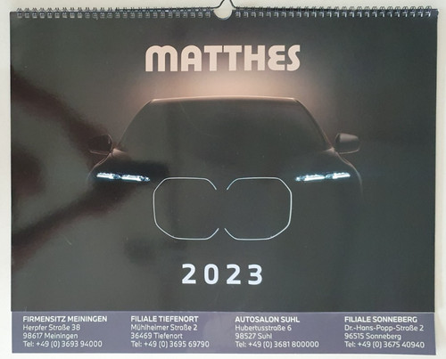 Bmw kalender 2023 - bmw,