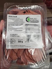 Halal sucuk geschnitten 500g - halal,