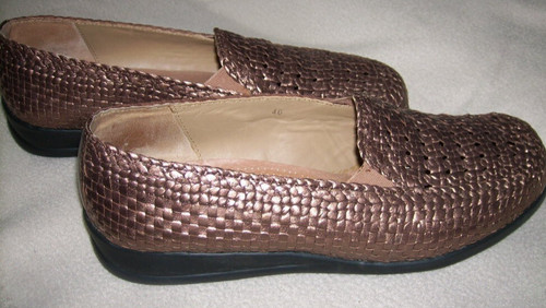 Geflochtener leder slipper - leder,
