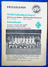 BSG Chemie Velten - ASG Vorwärts Stralsund  1984 - 1985  FDGB POKAL Achtelfinale