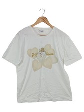 FRAPP Damen T-Shirt Gr. 40/M Weiß Casual Golf Dream Herzen Schriftzug