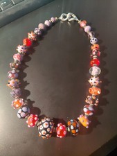 Glasperlen-Kette, am Brenner