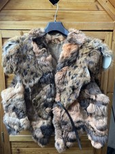 Weste Kaninchenfell multicolor