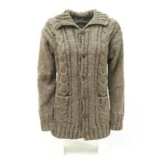 Jacke Wolljacke Braun (S,L) Winterjacke Herbst Strickjacke Nepal Winter Herbst