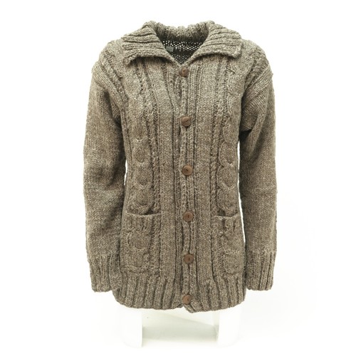 Jacke wolljacke braun - jacke,
