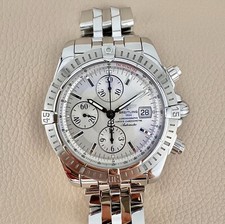 Aktion - Breitling Chronomat Evolution A13356 Stahl Automatik Herrenuhr Papiere