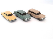 Wiking alt 60er Konvolut 2  x Opel Rekord P2 Limousine und Kombi und DKW Junior 