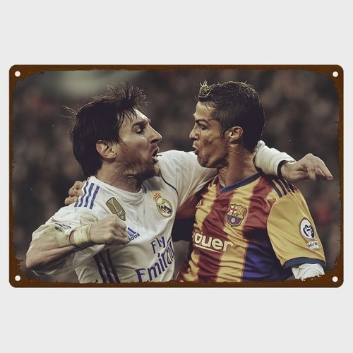 Blechschild fußball messi - blechschild,