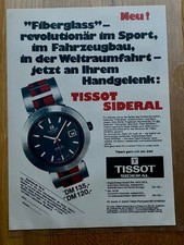 Tissot Sideral Ref. 44701/0013 Fiberglass 1969 Vintage Ad Werbung Reklame