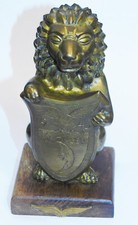 Skulptur löwe wappen schild - löwe,