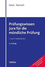 Prüfungswissen Jura für die
