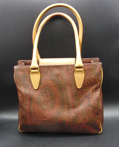 Etro handtasche braun paisley - handtasche,
