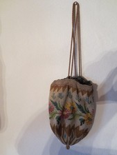 Alter Perlenstickerei-Beutel