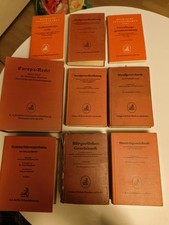 9 x Buch Strafgesetz Handelsgesetz Strafprozess Zivilprozess BGB  50er 60er alt 