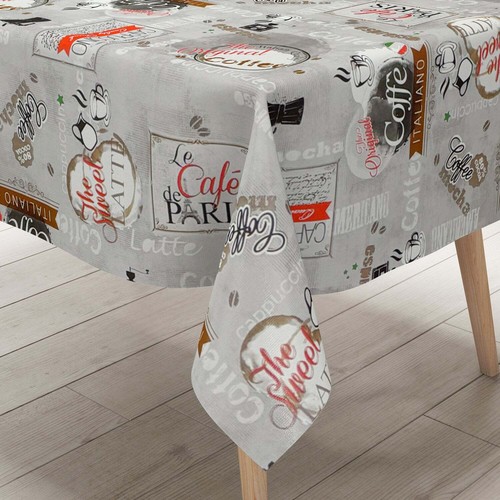 Wachstuch tischdecke k99b grau - tischdecke,