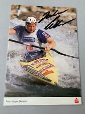 JOCHEN LETTMANN Olympiabronze 1992 Kanu-Slalom signed Autogrammkarte 10x15