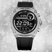 Police Herrenuhr My.Avatar schwarz Silikonarmband Multifunktionuhr UPON0000101