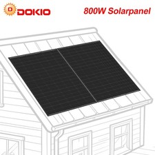 Balkonkraftwerk 800W Solarmodul Mono PV Panel Photovoltaik für Dach Carportdach