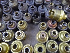 original B22 Fassung Bajonettfassung Messing 50er Jahre Vintage Lampenfassung