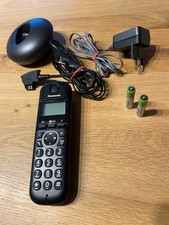 Schwarzes Digitales Panasonic Telefon KX-TB210G  Schnurloses-gebraucht+Anleitung