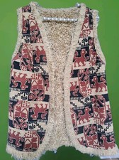 WESTE AZTEKEN-MUSTER M/L  WENDEWESTE ORIGINAL VINTAGE!! RAR SELTEN