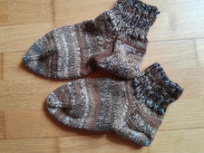 Strick Socken, Handmade, Neu. Mit Sockenwolle gestrickt, Dick und Warm.
