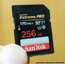 SanDisk Extreme Pro 256 GB SDXC Karte SD Speicherkarte 170 MB/s UHS-I U3 V30