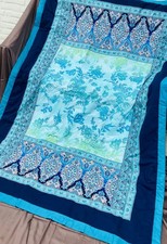 Bassetti PLAID Tagesdecke AGRIGENTO B1 blau 135/190 Kuscheldecke Dekodecke NEU